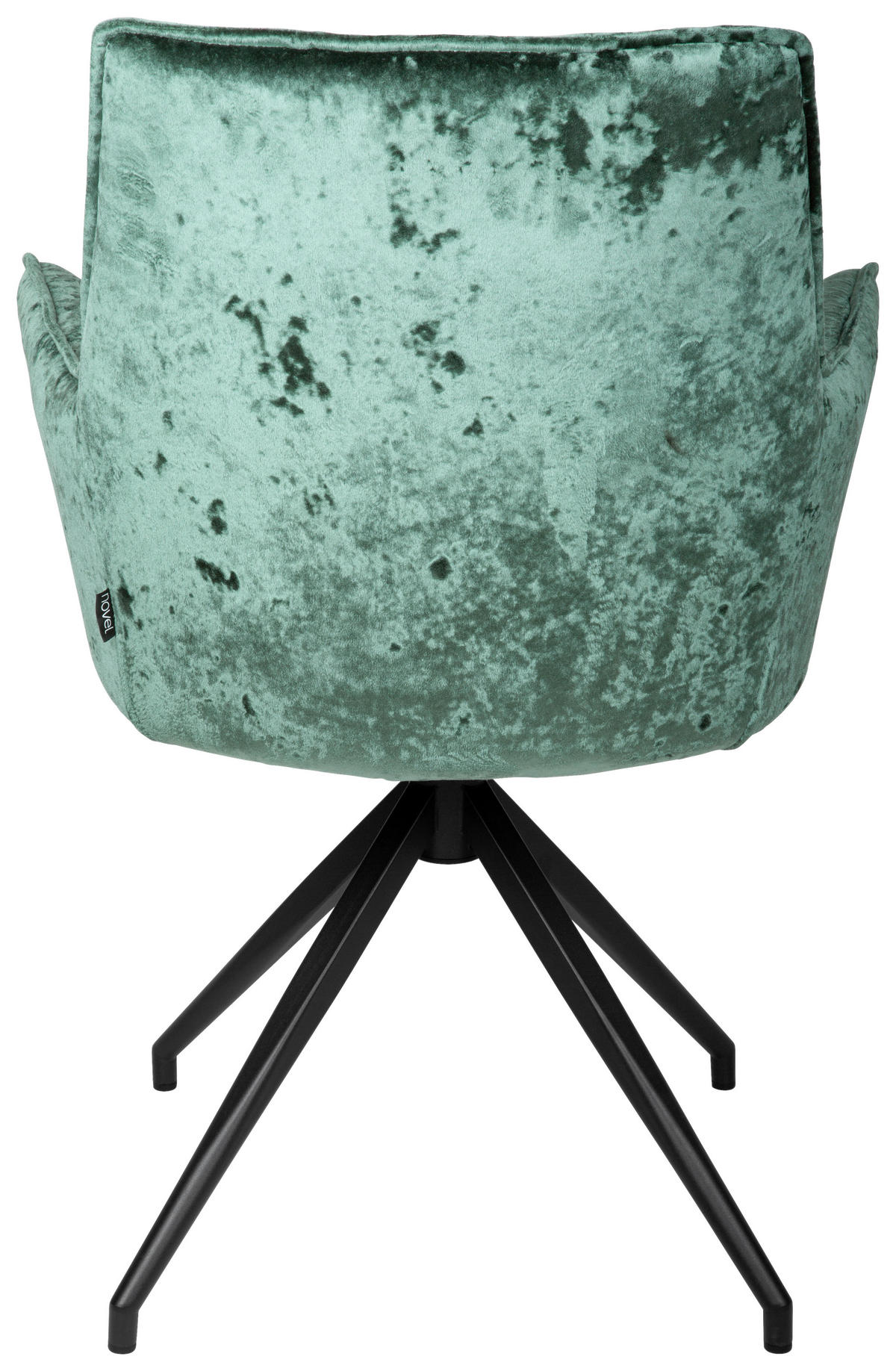 KAROSSZÉK fekete, olajkék  - olajkék/fekete, Design, textil/fém (59/89,5/63cm) - Novel