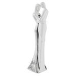 DEKODAME - Silberfarben/Weiß, Basics, Keramik (10/36,5/7,8cm) - Ambia Home