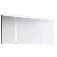 SPIEGELSCHRANK 130/66/15 cm  - Chromfarben/Grau, Design, Glas/Holzwerkstoff (130/66/15cm) - Dieter Knoll