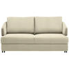 SCHLAFSOFA in Textil Creme  - Creme/Schwarz, Design, Textil/Metall (172/76-89/112-120cm) - Bali