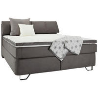 BOXSPRING KREVET 180/200 cm     antracit  - boja aluminijuma/antracit, Konvencionalno, karton/tekstil (180/200cm) - Venda