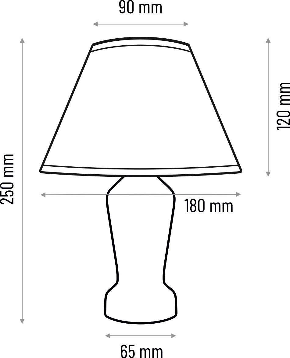 TISCHLEUCHTE Mona 18/28 cm   - Weiß, KONVENTIONELL, Holz (18/28cm)