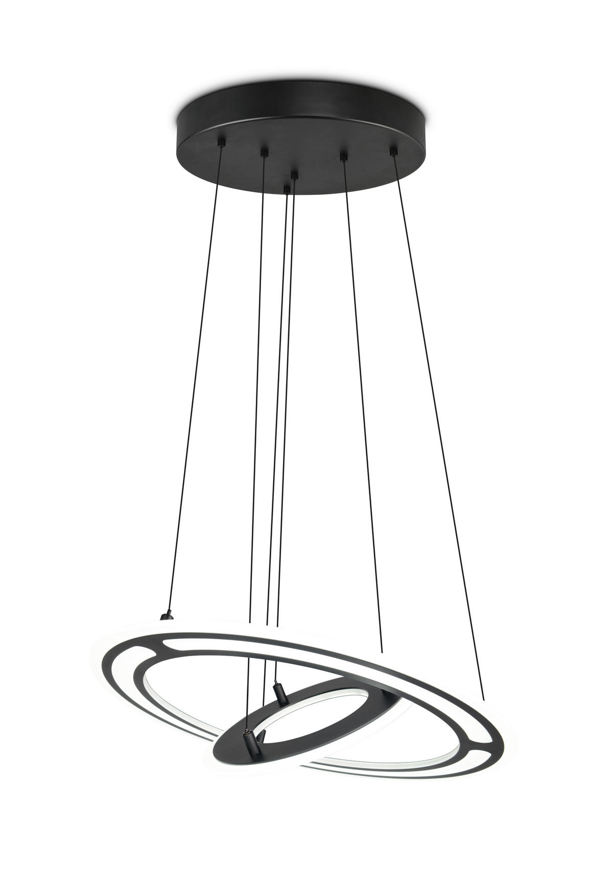 LED-HÄNGELEUCHTE 72,5/200 cm  - Schwarz, Design, Metall (72,5/200cm) - Trio Leuchten