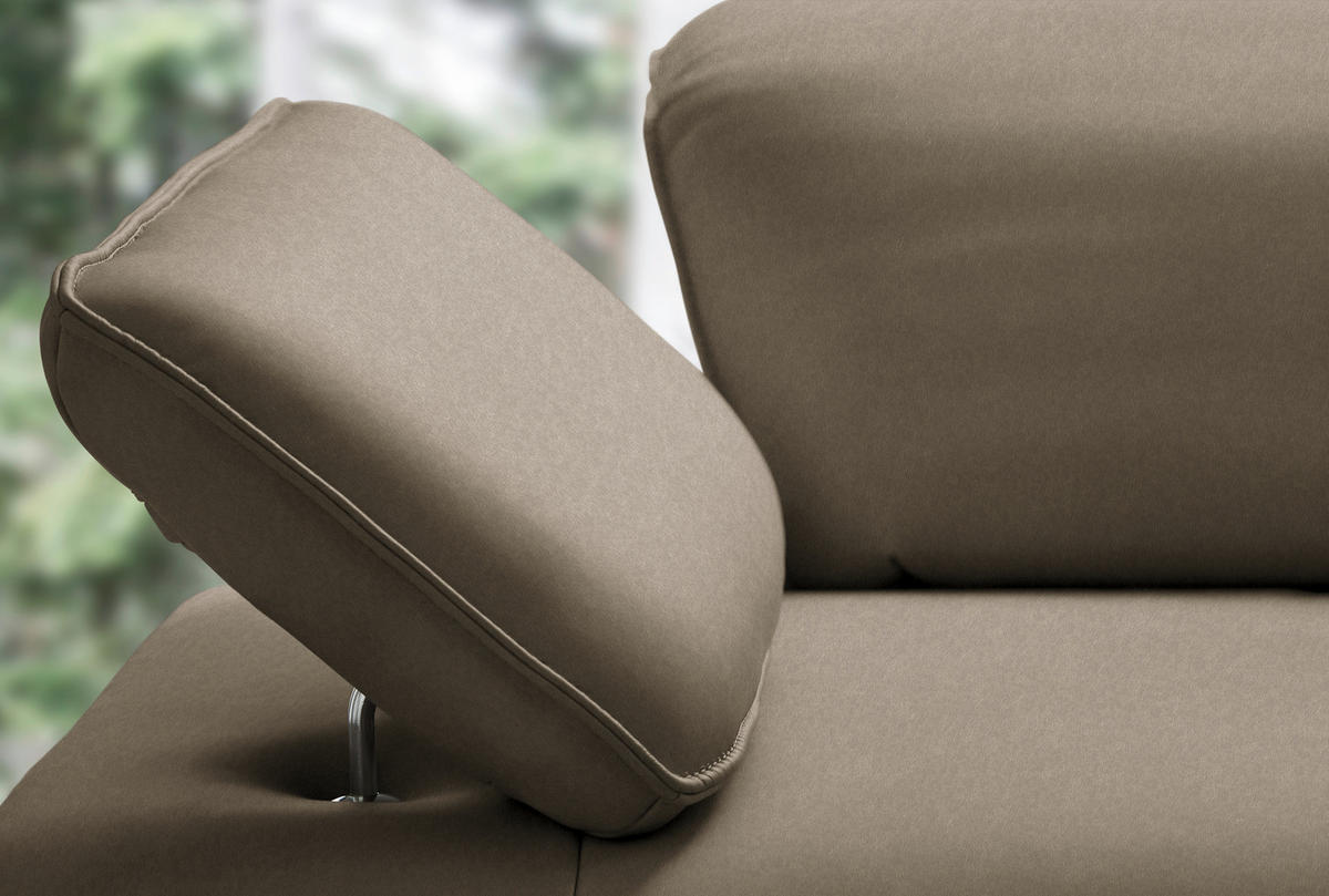 ECKSOFA  in Echtleder Dunkelbraun  290/230 cm  - Anthrazit/Dunkelbraun, Design, Leder/Metall (290/230cm) - Johann Jakob