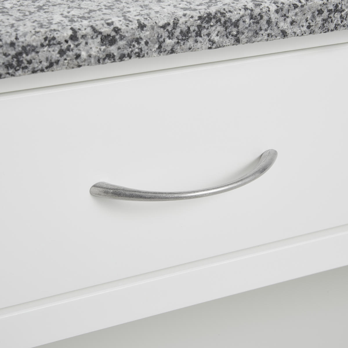 SERVIERWAGEN Grau, Weiß  - Silberfarben/Weiß, KONVENTIONELL, Holzwerkstoff/Kunststoff (85/45/89cm) - MID.YOU
