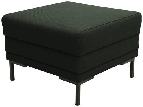 HOCKER Webstoff Dunkelgrün - Dunkelgrün/Schwarz, Design, Textil/Metall (55/45/55cm) - LOOKS by W.Joop
