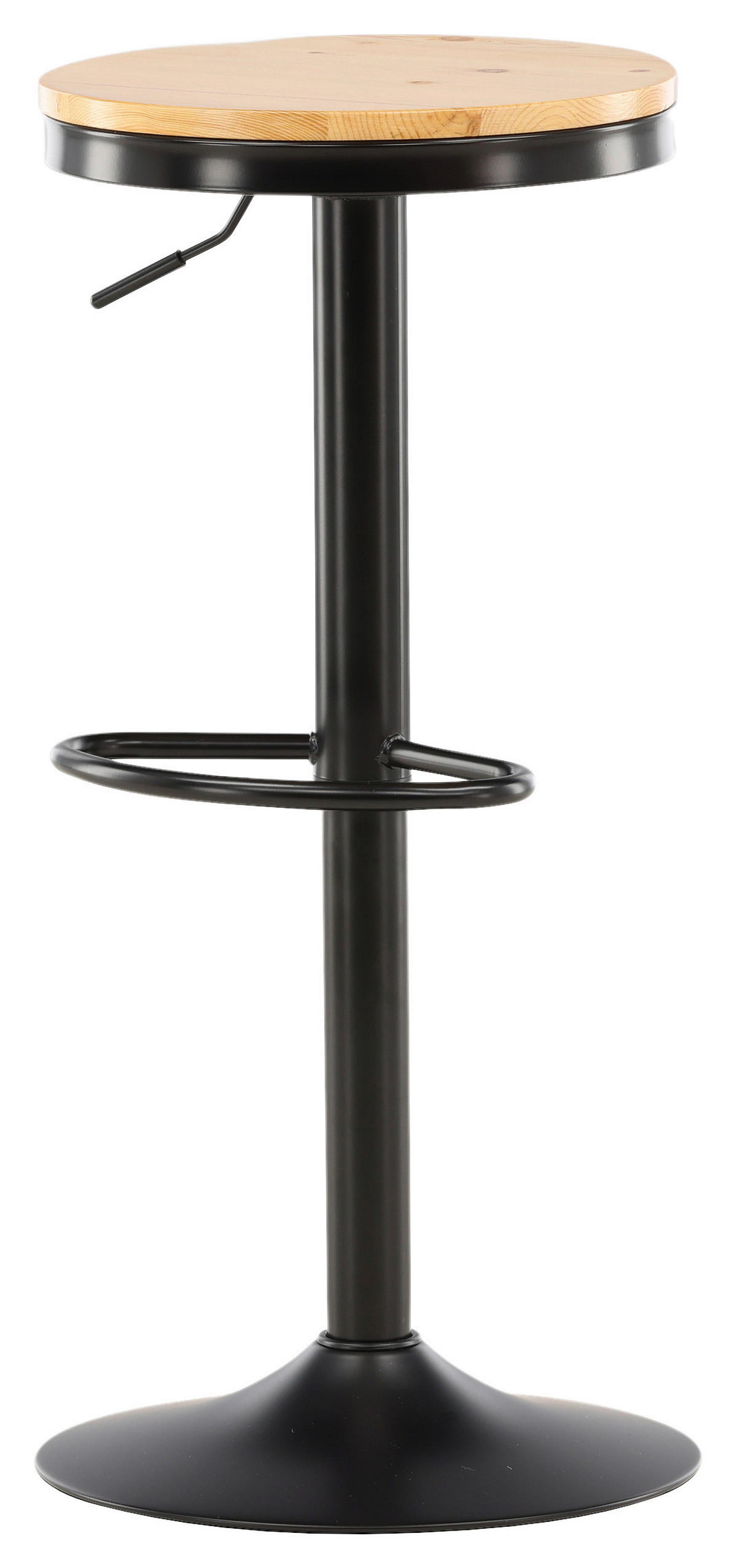BARHOCKER-SET in Schwarz, Beige  - Beige/Schwarz, Design, Holz/Metall (36.5/80/37cm) - Livetastic