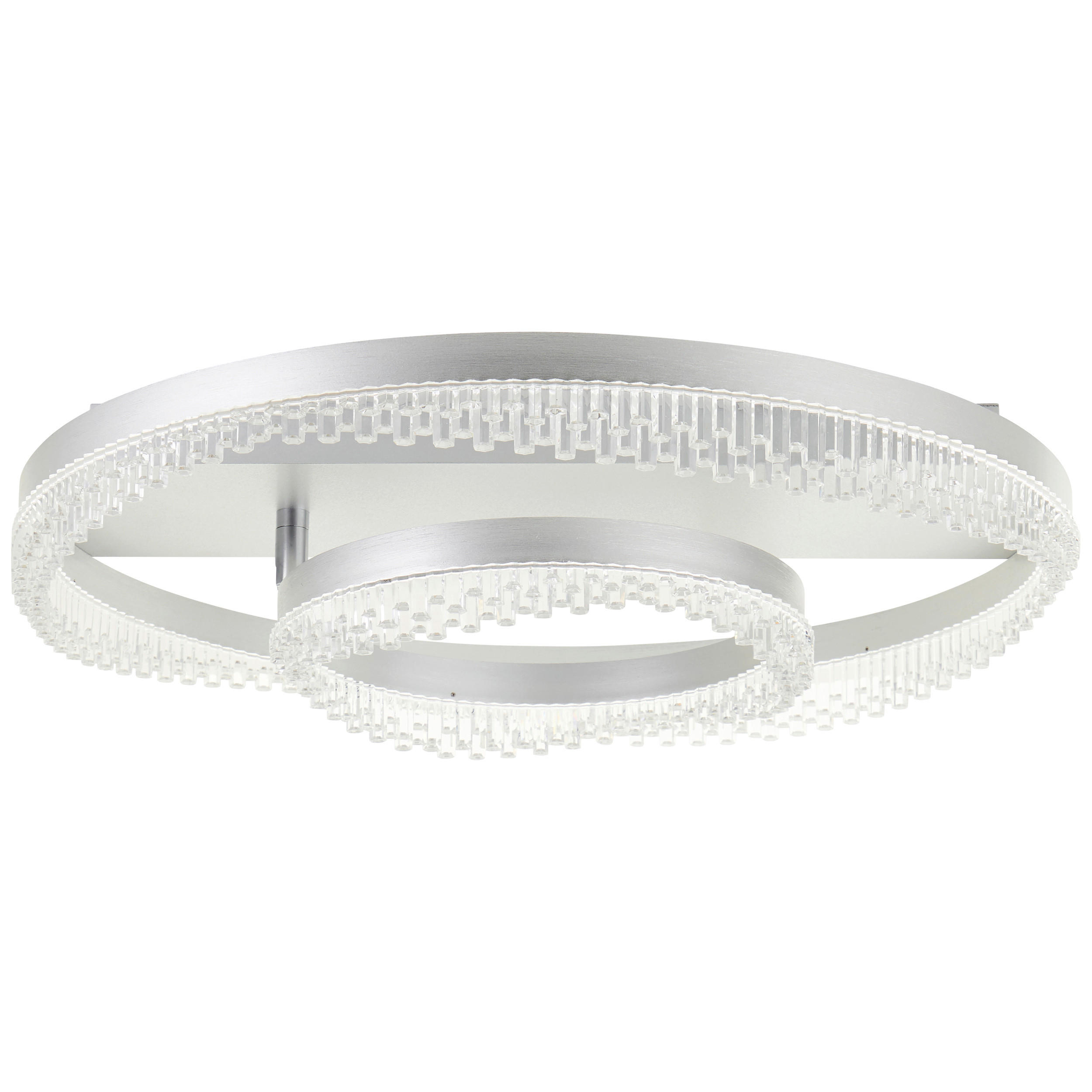 LED-TAKLAMPA Aurora 61/13 cm  - aluminiumfärg, Design, metall/plast (61/13cm)