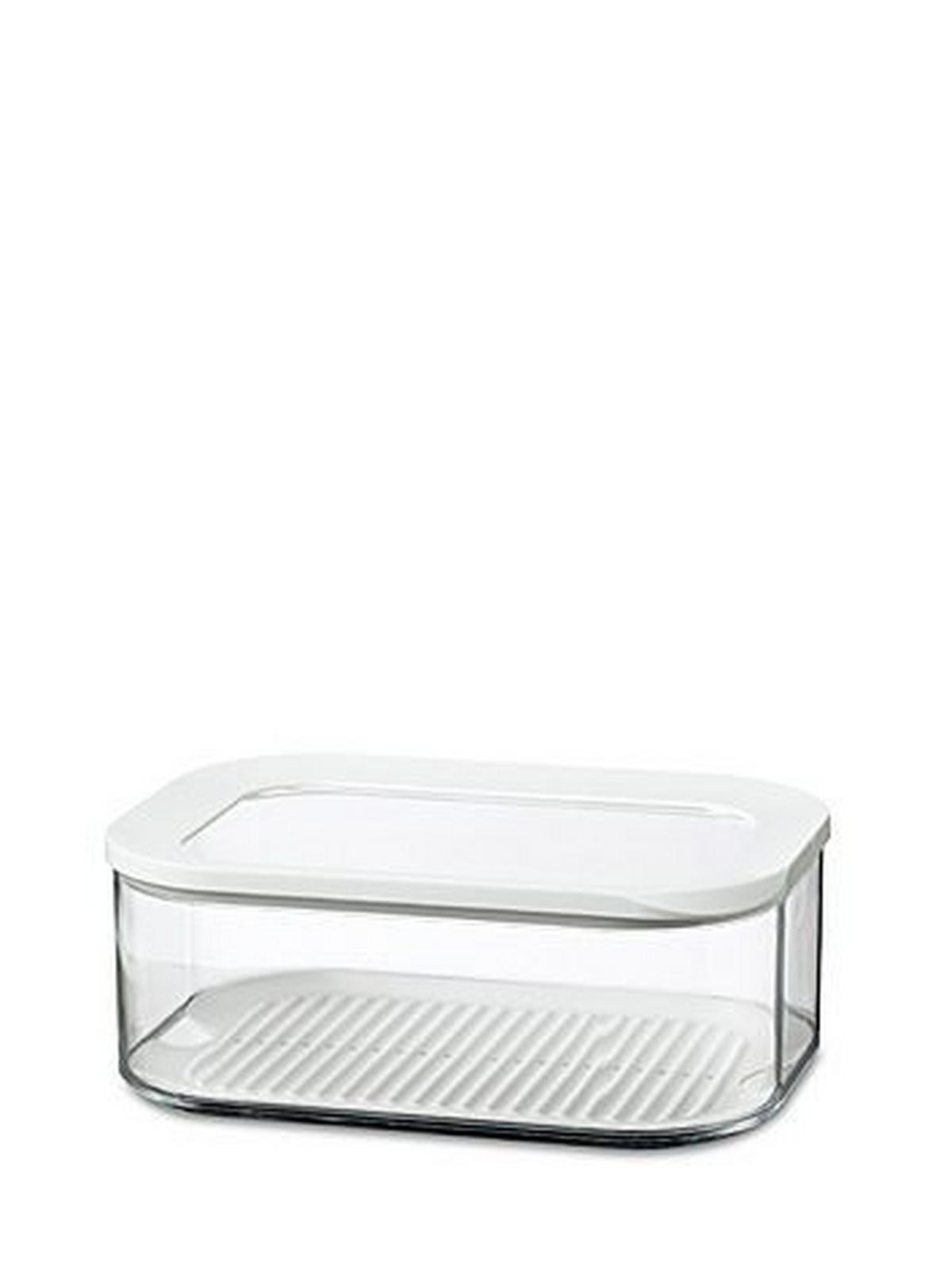 VORRATSDOSE MODULA 2 L  - Transparent/Weiß, Basics, Kunststoff (22,4/16/8,6cm) - Mepal