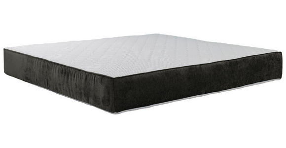 TASCHENFEDERKERNMATRATZE 180/200 cm Höhe ca. 25 cm  - Graphitfarben/Weiß, Trend, Textil (180/200cm) - Esposa