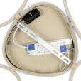 LED-DECKENLEUCHTE Acrux 89,5/79/4 cm  - Sandfarben, Design, Kunststoff/Metall (89,5/79/4cm) - Novel