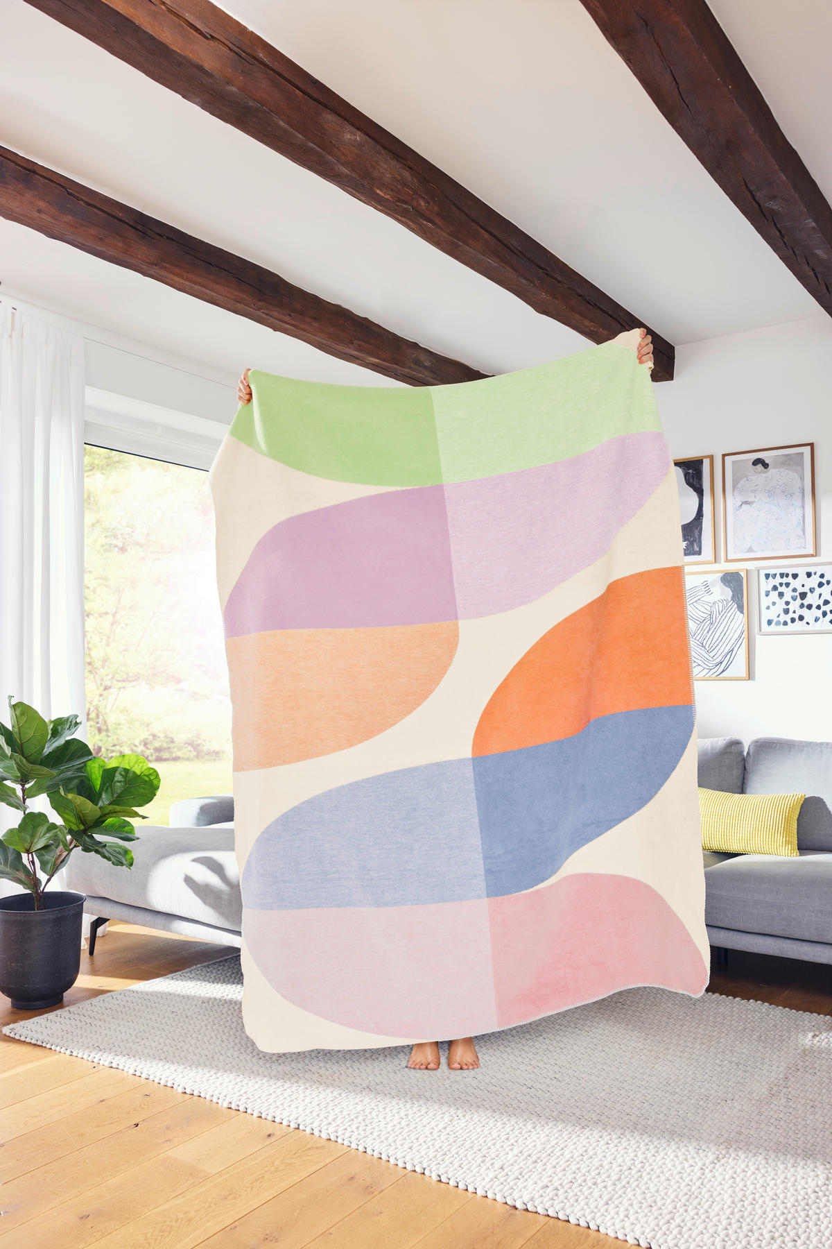 DECKE 150/200 cm  - Multicolor, Design, Textil (150/200cm) - Novel