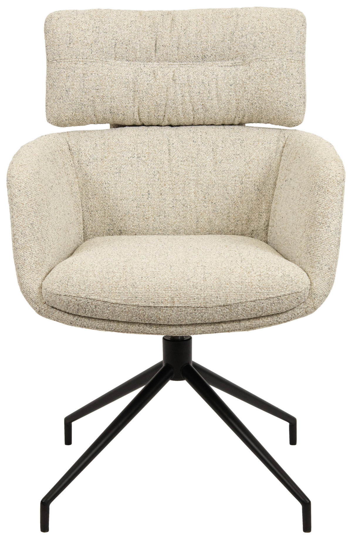 ARMLEHNSTUHL  in Eisen Webstoff  - Eichefarben/Beige, Design, Holz/Textil (62/92/66cm) - Dieter Knoll