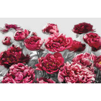 NON WOVEN-TAPET 400/260 cm  - pink/grå, Basics (400/260cm) - Komar