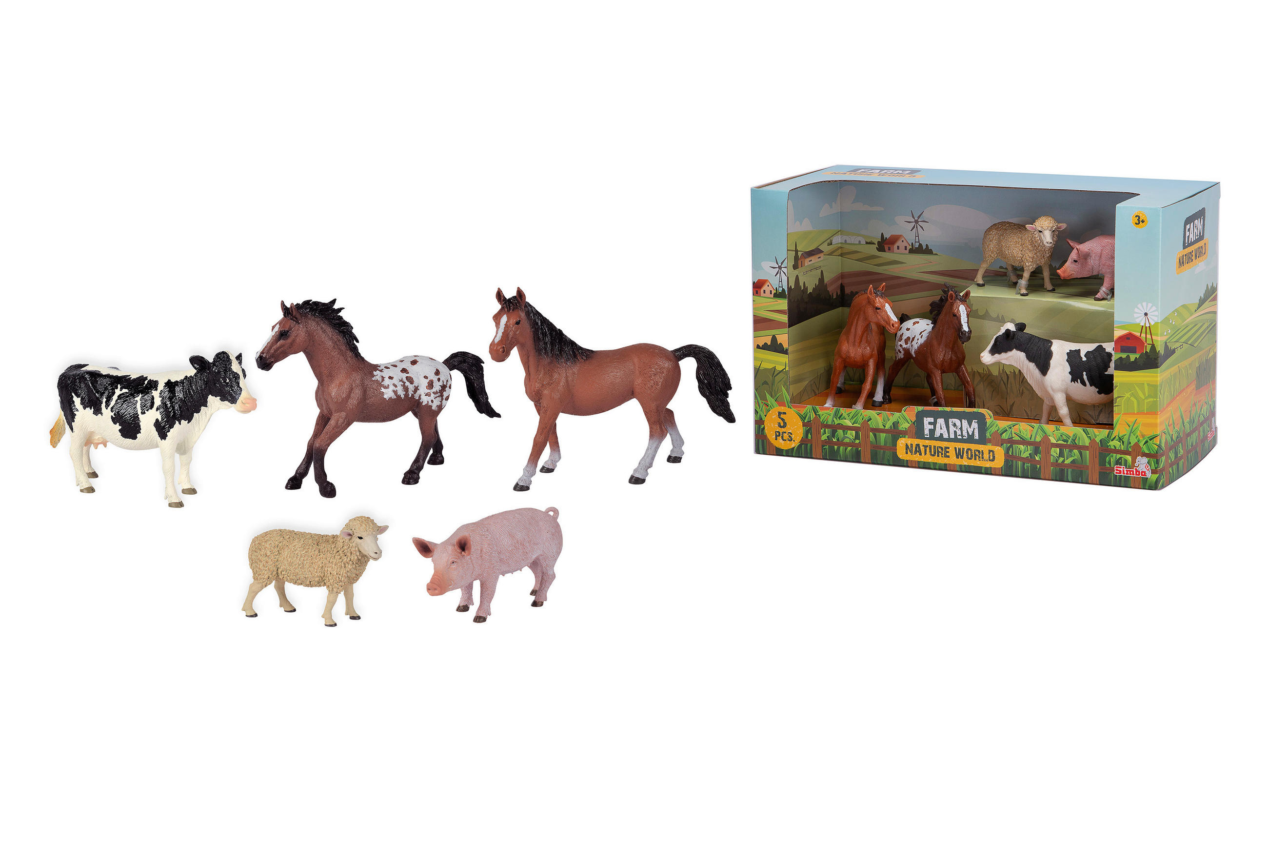 TIERSET  - Multicolor, Basics, Kunststoff - Simba