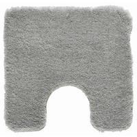 WC-VORLEGER Grau 55/55 cm  - Grau, Basics, Kunststoff/Textil (55/55cm) - Kleine Wolke