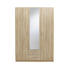 KLEIDERSCHRANK 3 -türig Sonoma Eiche - Silberfarben/Sonoma Eiche, Design, Holz/Kunststoff (136/197/54cm) - CARRYHOME