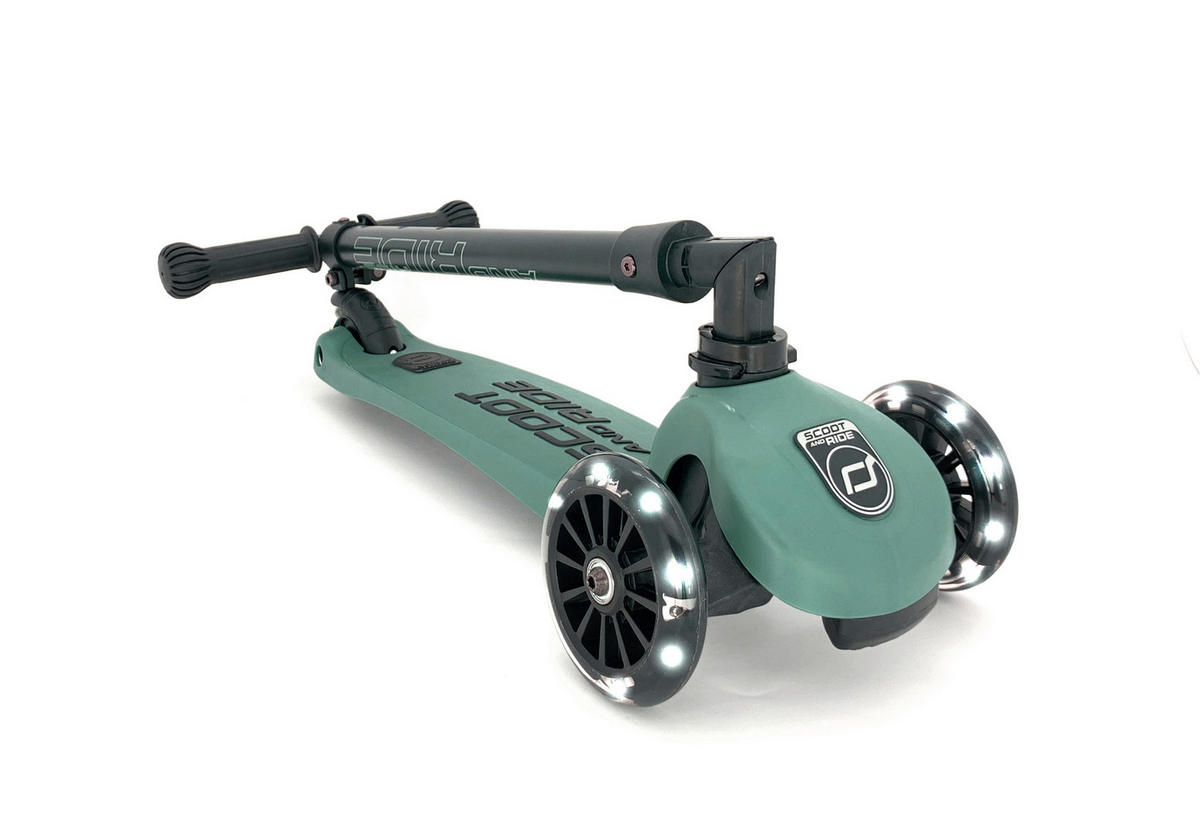 KINDERSCOOTER Highwaykick 3  - Dunkelgrün, Trend, Kunststoff/Metall (24/72cm) - Scoot and Ride