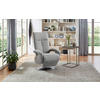 RELAXSESSEL Textil Hellgrau  - Chromfarben/Hellgrau, Konventionell, Textil/Metall (74/112/82cm) - Sit & More