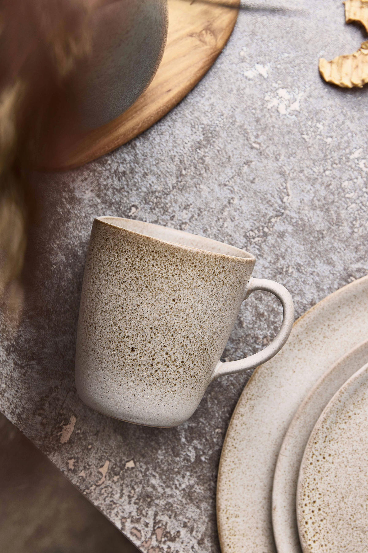 BECHER  - Beige, Basics, Keramik (10/10/10cm) - Aida