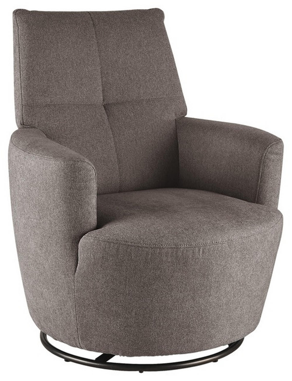 SESSEL Webstoff Grau    - Schwarz/Grau, Design, Textil/Metall (80/96/88cm) - SetOne by Musterring