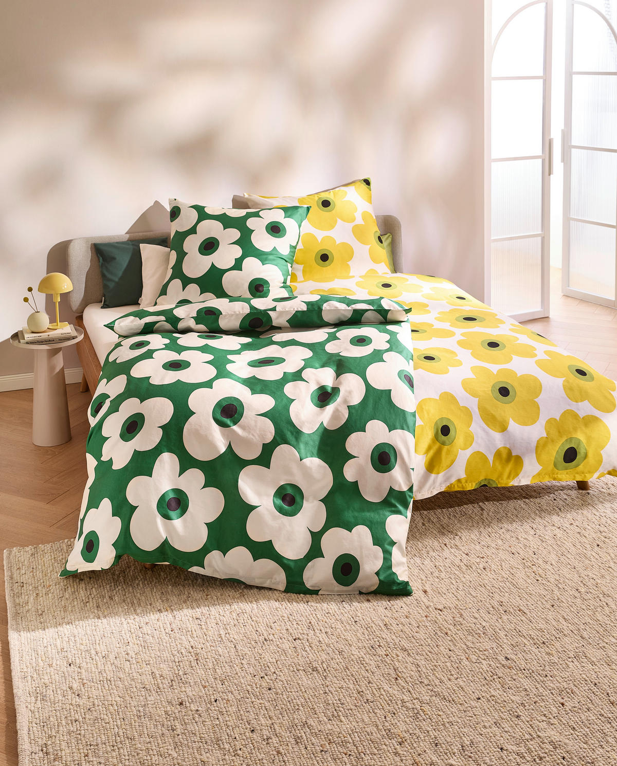 BETTWÄSCHE Satin 135/200 cm  - Gelb, Textil (135/200cm) - Bio:Vio