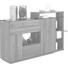 HIGHBOARD - Nussbaumfarben/Grau, Natur, Holz/Holzwerkstoff (198/119/46cm) - Anrei