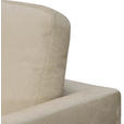 ECKSOFA Beige Chenille  - Beige/Silberfarben, KONVENTIONELL, Textil/Metall (143/284cm) - Carryhome