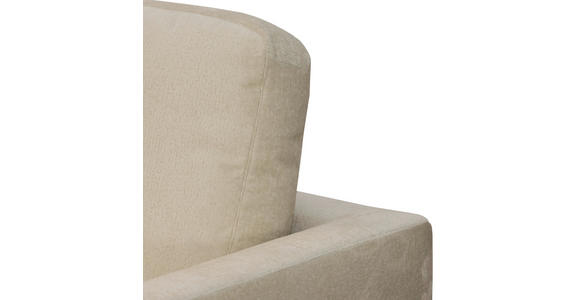 ECKSOFA Beige Chenille  - Beige/Silberfarben, KONVENTIONELL, Textil/Metall (143/284cm) - Carryhome