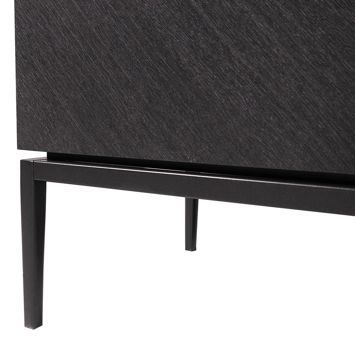 SIDEBOARD svart  180/75/40 cm  - svart, Trend, metall/trämaterial (180/75/40cm) - home24