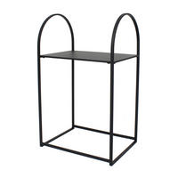 MIZICA, 40/66/30 cm črna  - črna, Design, kovina (40/66/30cm) - Ambia Home