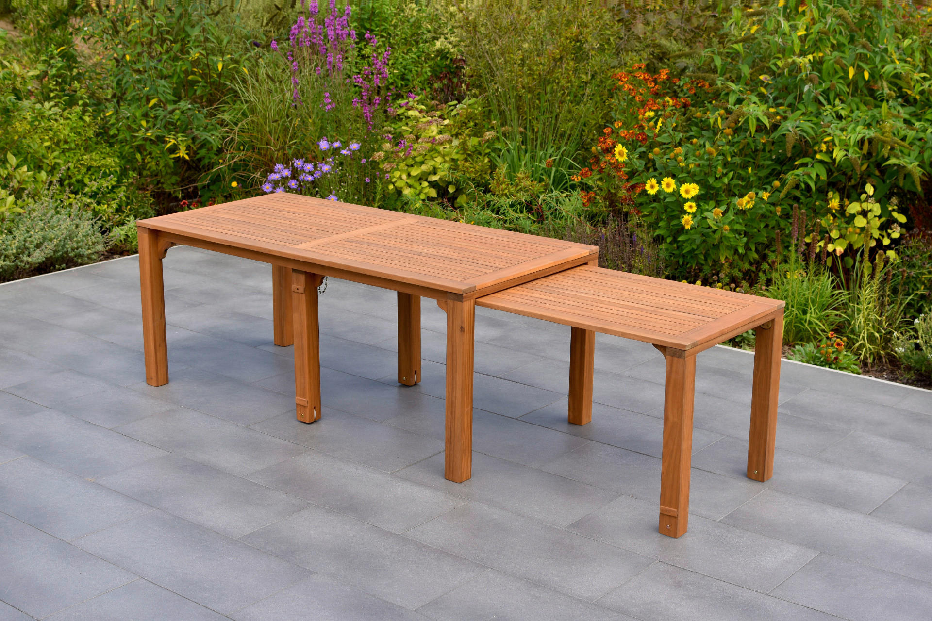 GARTENTISCH 185/90/76 cm Holz rechteckig  - Braun, KONVENTIONELL, Holz (185/90/76cm) - Gardenson