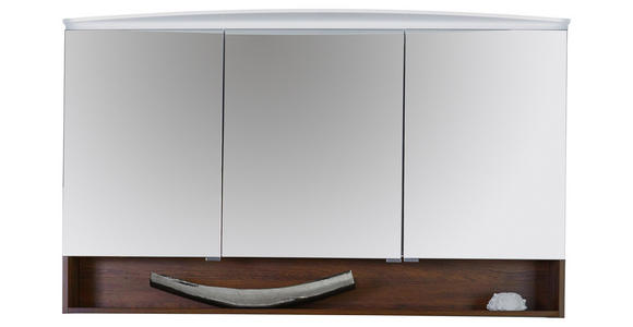 BADEZIMMER - Eichefarben/Weiß, Design, Glas/Holzwerkstoff (140cm) - Dieter Knoll