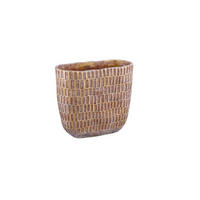CVETLIČNI LONČEK    kamen  - rjava, Basics, kamen (40/20/36cm)