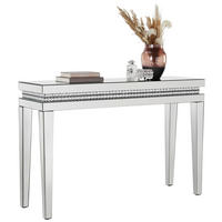 KONSOLENTISCH Silberfarben  - Silberfarben, LIFESTYLE, Glas/Holzwerkstoff (120/35/80,5cm) - Xora