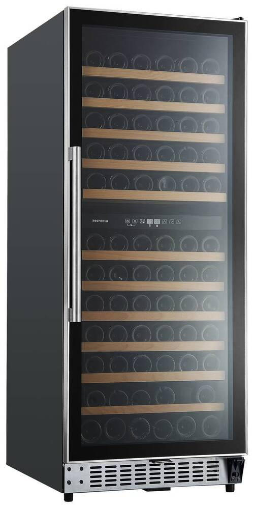 WEINKÜHLSCHRANK WKS122-19  - Schwarz, Trend, Glas/Kunststoff (59,5/146 - 148/69cm) - Respekta