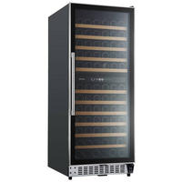 WEINKÜHLSCHRANK WKS122-19  - Schwarz, Trend, Glas/Kunststoff (59,5/146 - 148/69cm) - Respekta