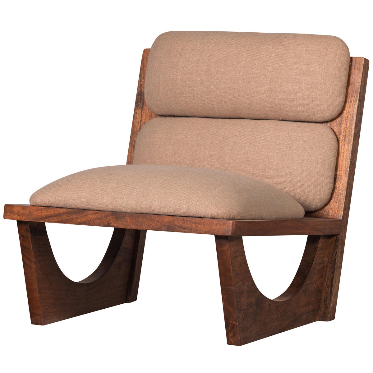 SESSEL in Naturfarben, Akaziefarben  - Naturfarben/Akaziefarben, Design, Holz/Textil (70/75/80cm) - Livetastic