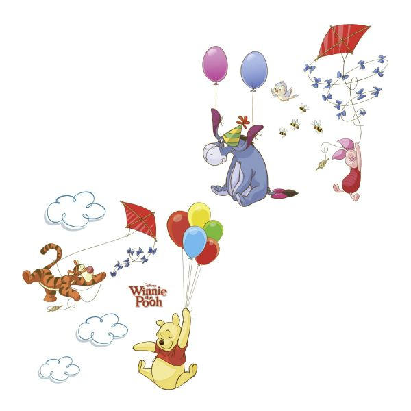 Disney Fensterbild Winnie The Pooh Mehrfarbig 31x31 cm
