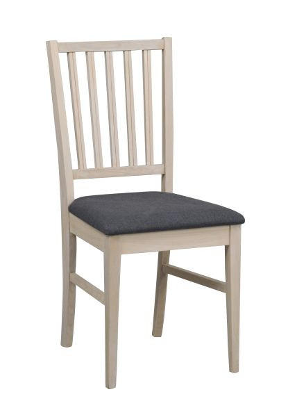 STOL  - vit/grå, Klassisk, trä/textil (44/74/48cm) - Rowico