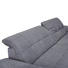 Ecksofa Flachgewebe Rücken echt - Chromfarben/Grau, Design, Textil/Metall (180/265cm) - Carryhome