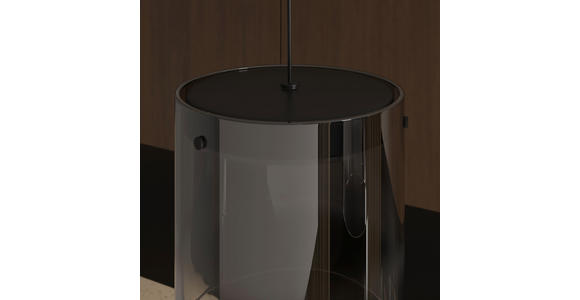 LED-HÄNGELEUCHTE Baia 100/20/180 cm   - Schwarz, Design, Glas/Metall (100/20/180cm) - Dieter Knoll