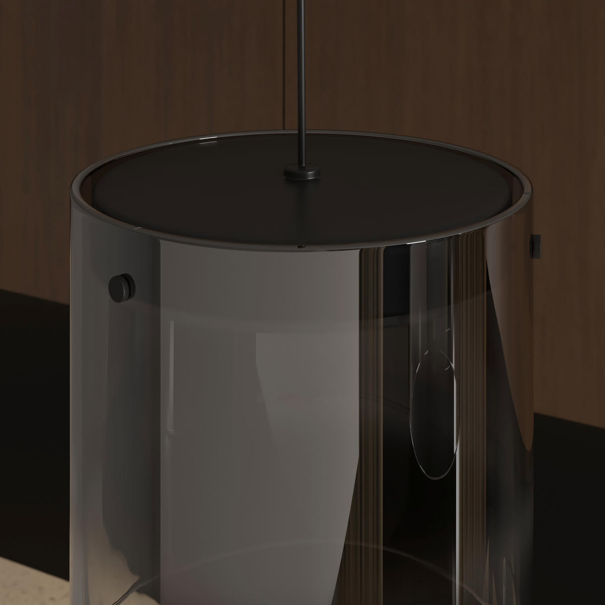 ZÁVESNÉ LED SVIETIDLO, 100/20/180 cm  - čierna, Design, kov/sklo (100/20/180cm) - Dieter Knoll