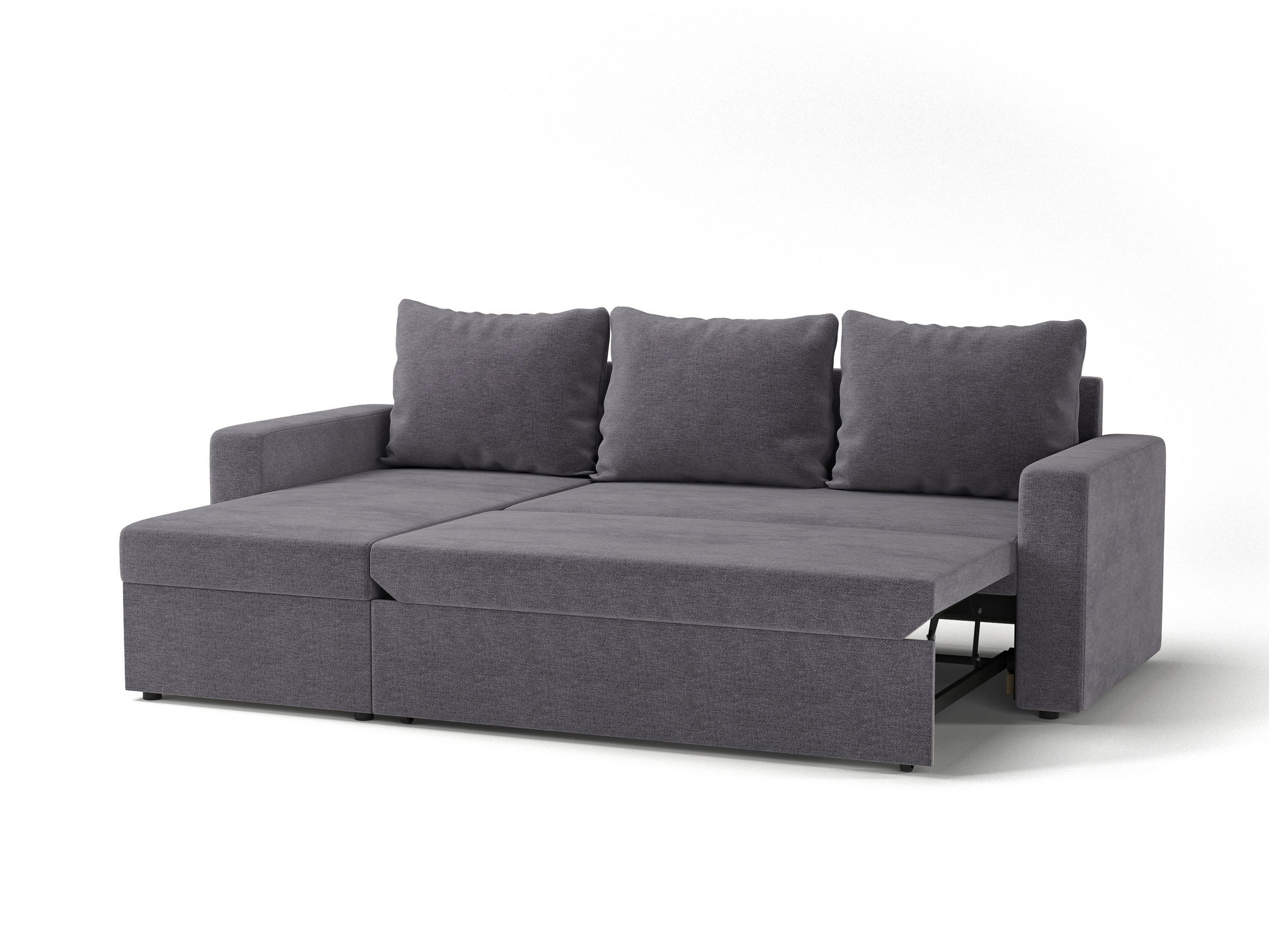 Thumbnail - Mid.you Ecksofa Hollywood, Braun, Textil, 3-4-Sitzer, Füllung: Polyetherschaumkern, seitenverkehrt montierbar, L-Form, 2...