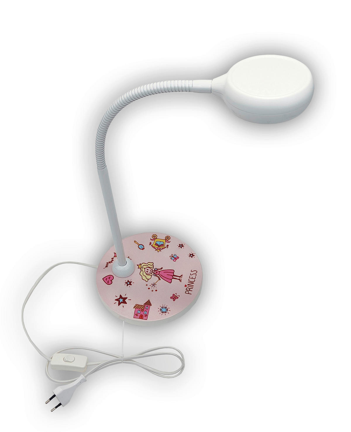 DĚTSKÁ STOLNÍ LAMPIČKA, 20/43/20 cm - bílá/vícebarevná, Basics, kov/kompozitní dřevo (20/43/20cm)