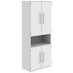 AKTENSCHRANK Weiß  - Weiß, KONVENTIONELL, Holzwerkstoff (80/217,4/43cm) - Moderano