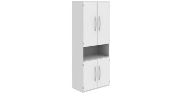 AKTENSCHRANK Weiß  - Weiß, KONVENTIONELL, Holzwerkstoff (80/217,4/43cm) - Moderano