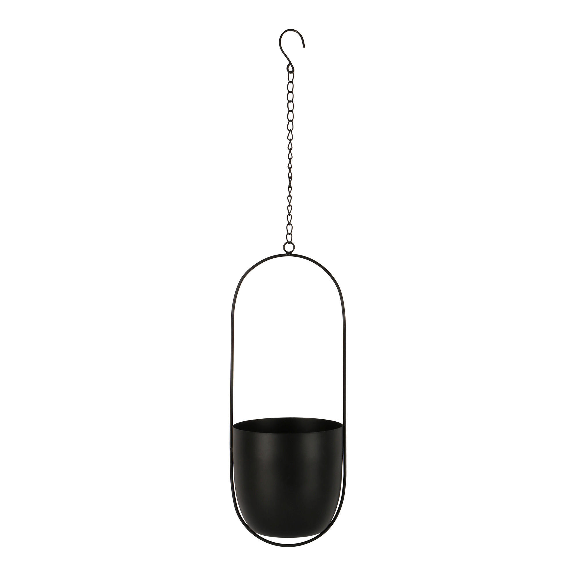 ÜBERTOPF 14,5/37,5/15,5 cm Schwarz  - Schwarz, Basics, Metall (14,5/37,5/15,5cm)