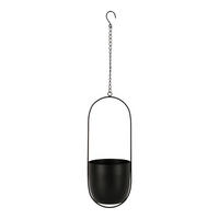 ÜBERTOPF 14,5/37,5/15,5 cm Schwarz  - Schwarz, Basics, Metall (14,5/37,5/15,5cm)