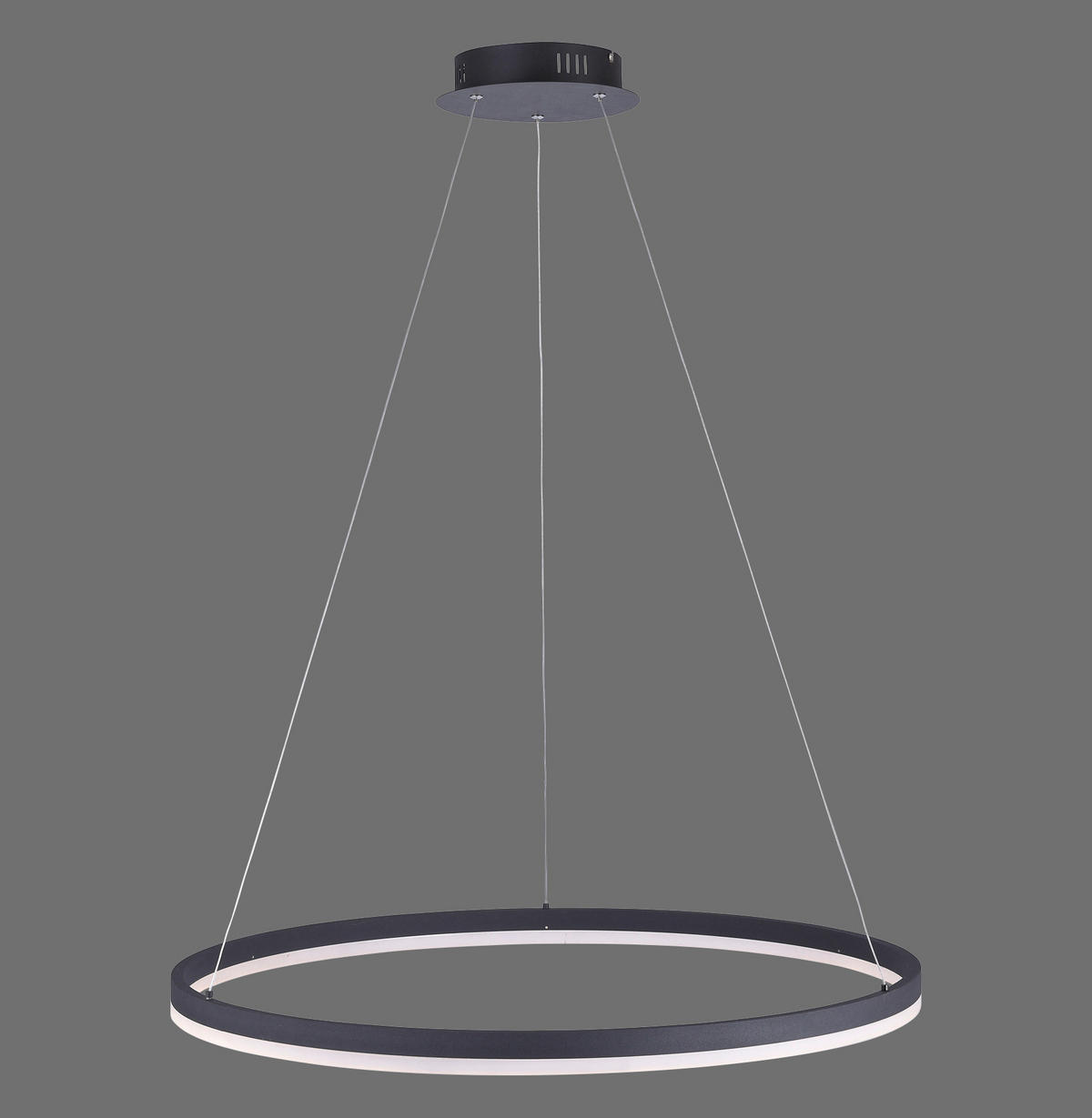 LED-HÄNGELEUCHTE Titus 80/80/120 cm   - Anthrazit, Design, Kunststoff/Metall (80/80/120cm) - Paul Neuhaus